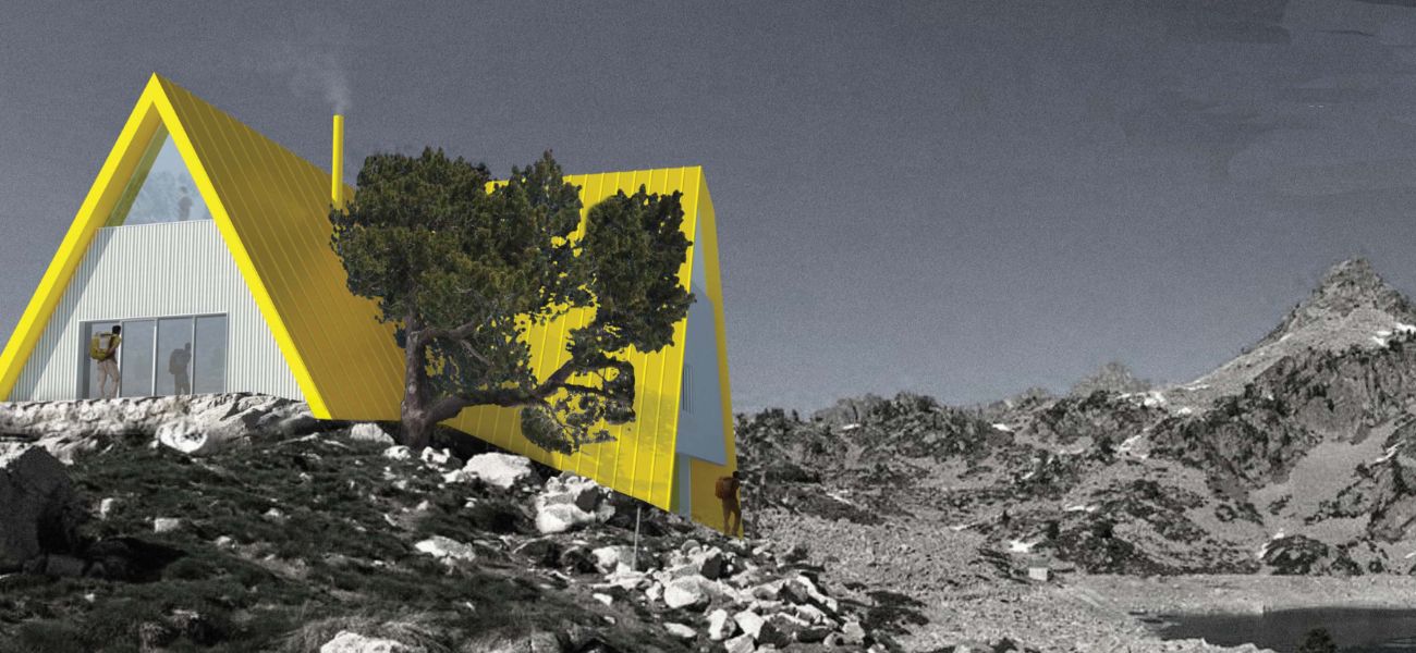 projet d'un refuge en montagne de l'architecte Nathalie Ott